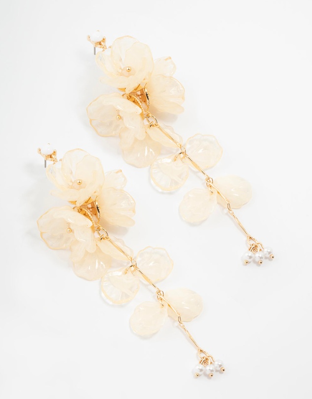 Lovisa - Acrylic Flower Large Drop Earrings