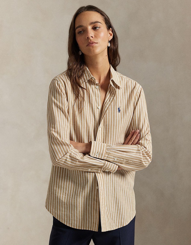 Polo Ralph Lauren - Classic Fit Striped Cotton-Linen Shirt