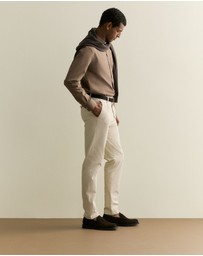Trenery - Cotton Textured Shirt in Walnut