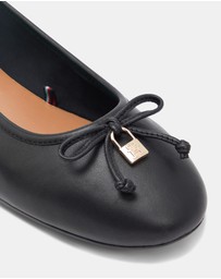 Tommy Hilfiger - Martina Hilfiger Smooth Leather Ballet Flats - Women's