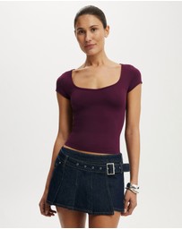 Cotton On - Pleated Micro Wrap Skirt
