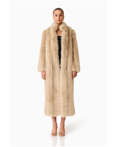 Elliatt - Faux Fur Maxi Coat
