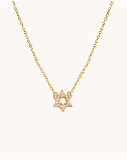 Bianc - Small CZ Star of David Necklace