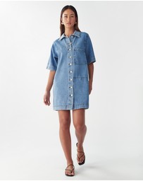 ST MRLO - Denim Shirt Dress