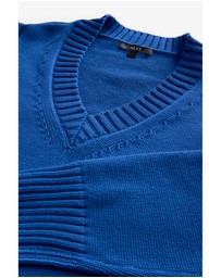 NEXT - 100% Cotton V-Neck Jumper