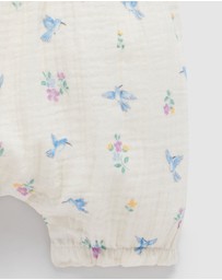 Purebaby - Ruffle Romper -Kids-Babies