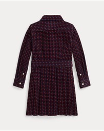 Polo Ralph Lauren - Belted Corduroy Shirtdress - ICONIC EXCLUISVE - Kids