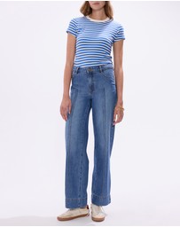 Marcs - Flora Low Rise Wide Leg Jeans