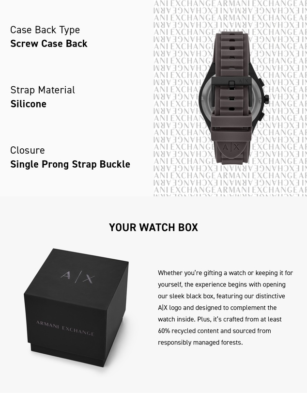 Armani Exchange - Grey Chronograph Watch