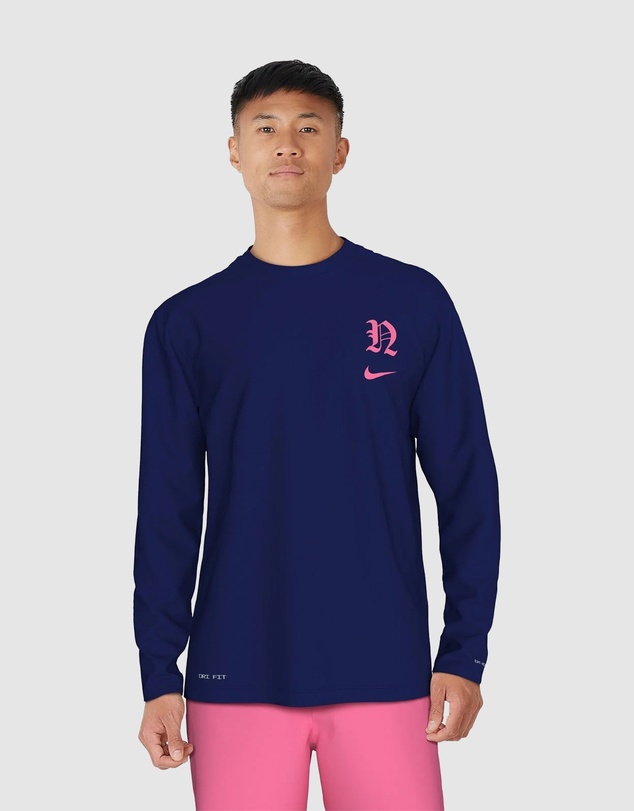 Nike - Gothic Letter Long Sleeve Hydroguard Top