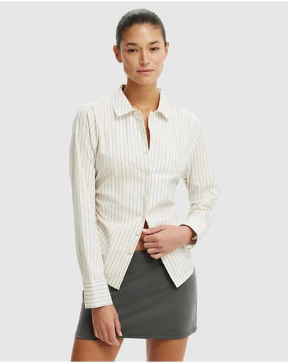 Cotton On - Peyton Gathered LS Shirt