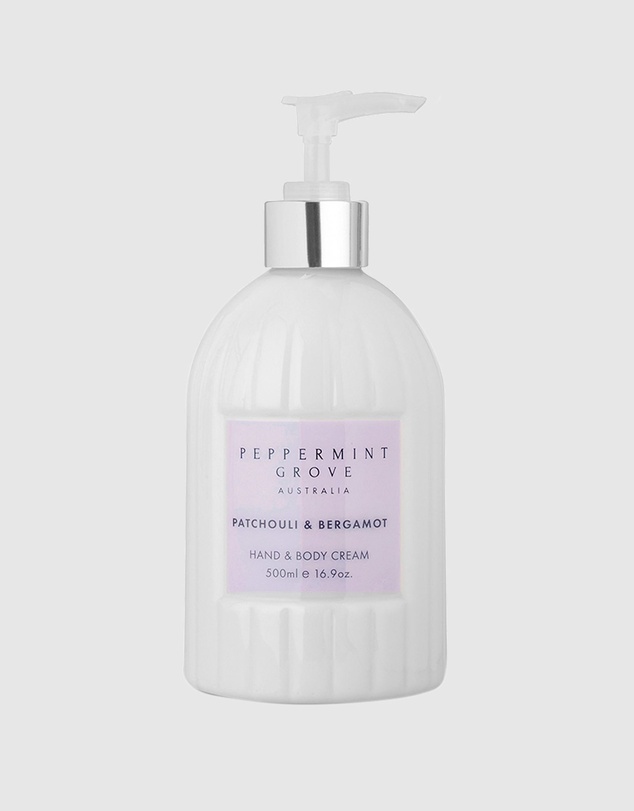 Peppermint Grove - Patchouli & Bergamot Hand & Body Cream - 500ml