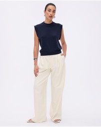 Minima Esenciales - Naya Cashmere Blend Knitted Top