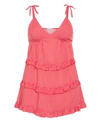 City Chic - Gigi Gingham Sleepwear Chemise
