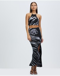 Third Form - Twist Through Bias Halter Top