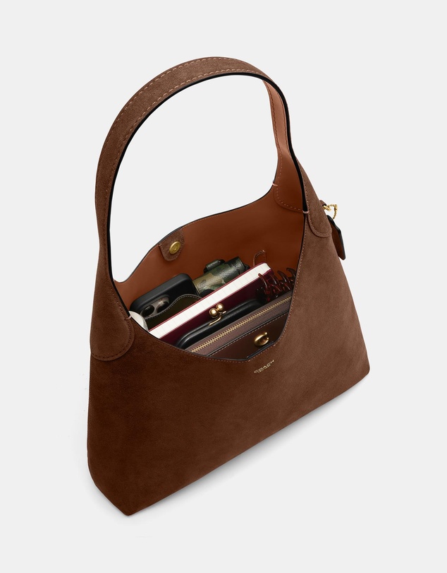 Coach - Suede Brooklyn Shoulder Bag 34