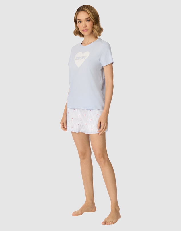 DKNY - Cotton Short Sleeve T-Shirt & Shorts Pyjama Set
