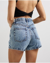 Dazie - Azure Escape Denim Shorts
