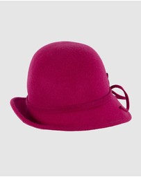 Max Alexander - Winter Felt Red Cloche Hat