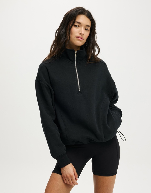 Cotton On Body Active - Plush Half Zip Sweatshirt