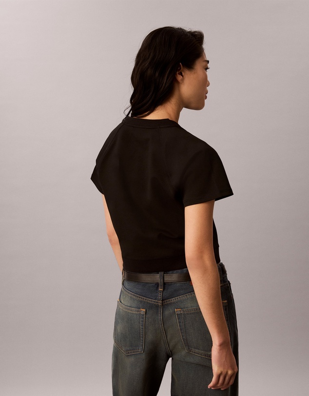 Calvin Klein Jeans - Monologo Interlock Cropped Tee