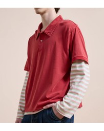 Found - Double Layer Stripe Tee