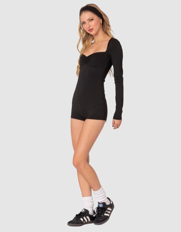 EDIKTED - Sugar Long Sleeve Romper