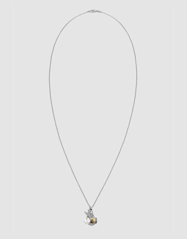 Elli Jewelry - Necklace Angel Garnet 925 Sterling Silver