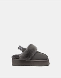 EVERAU - Australian Shepherd Ugg Waffle Platform Cow Suede Upper House Shoes