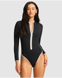 Seafolly - Longsleeve Zip Front One Piece