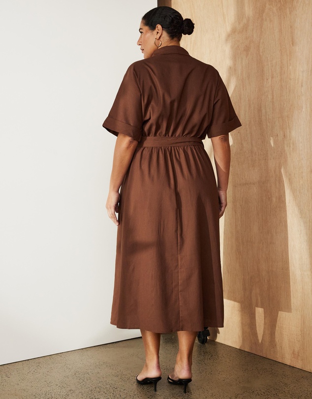 Atmos&Here Curvy - Lyndon Utility Midi Dress