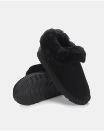 AusWooli Ugg Boots - Coogee Sheepskin Cozy Ankle Slippers