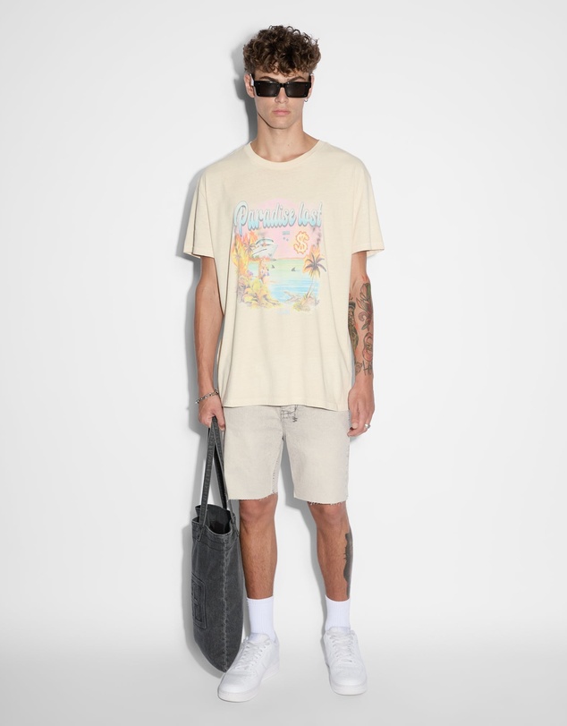 Ksubi - Paradise Biggie Ss Tee Dusty Desert