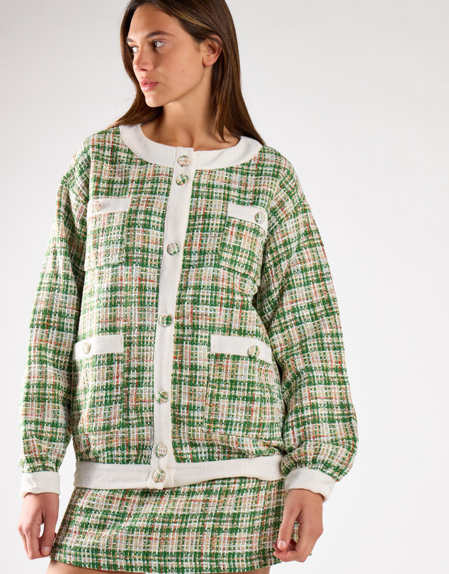 Glamorous - Button-Front Long Sleeve-Jacket