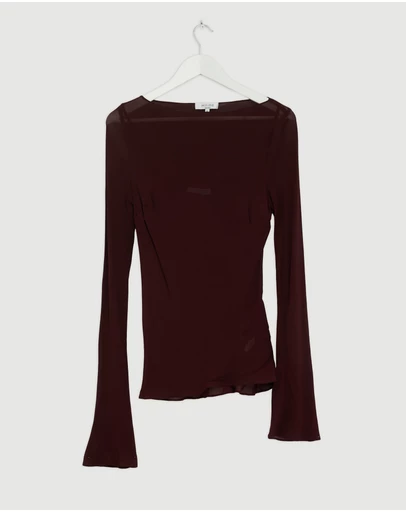 Revibe - Repaired Minima Esenciales Olen Sheer Layered Top - AU 12