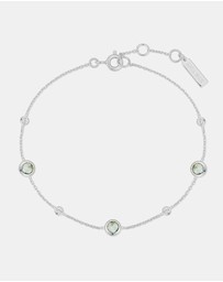 Ania Haie - Silver Mint Green Station Bracelet