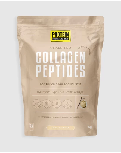 Protein Supplies Australia - Vanilla Collagen Peptides - 1kg