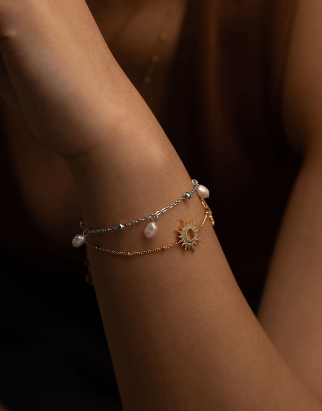 Wanderlust + Co - To The Sea Silver Bracelet