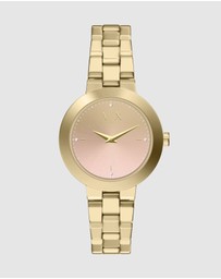 Armani Exchange - Gold Tone Analogue Watch