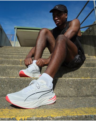 Puma White & Ultra Red