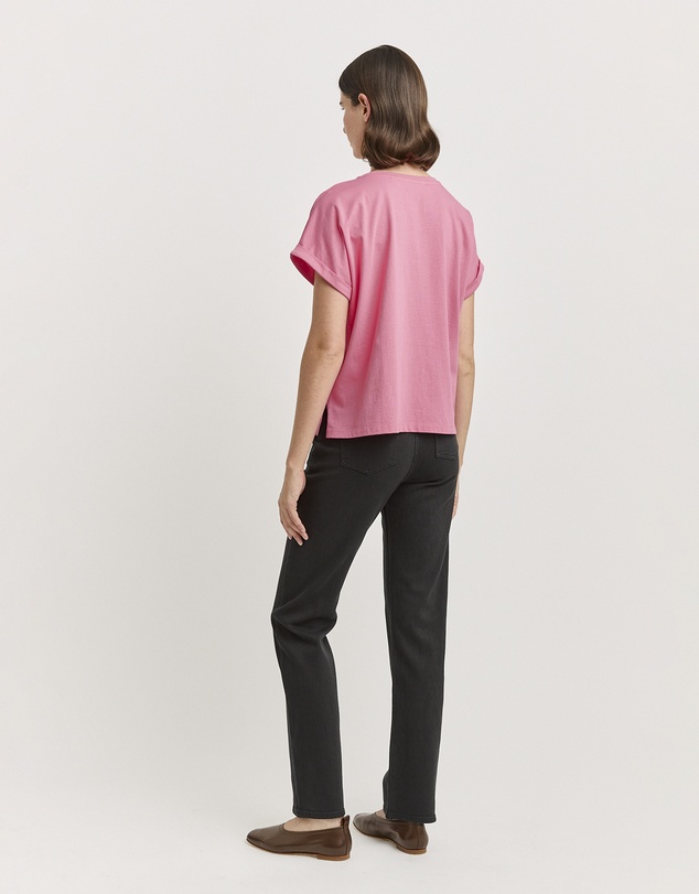 Toorallie - Roll Sleeve Organic Cotton Tee