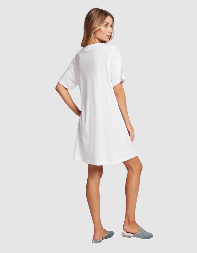 Homebodii - Homebodii Oversized Tencel Womens Sleep T-shirt