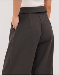 Calli - Tate Fold Over Waist Suit Pants