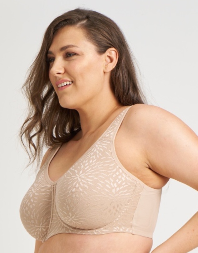 Ava & Audrey  - Ava & Audrey Millie Jacquard Mesh T-Shirt Underwire Bra