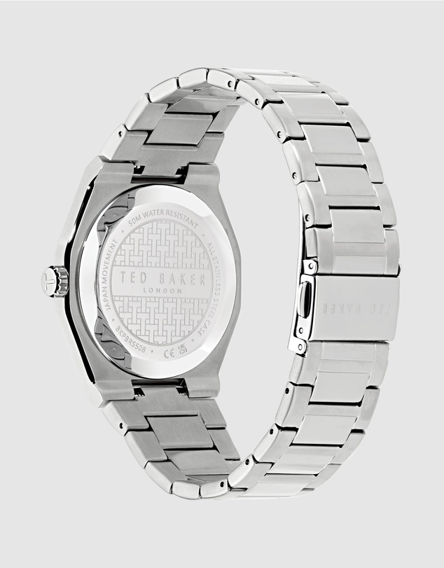 Ted Baker - Barteen Light Blue 40mm Silver-Tone Bracelet Watch