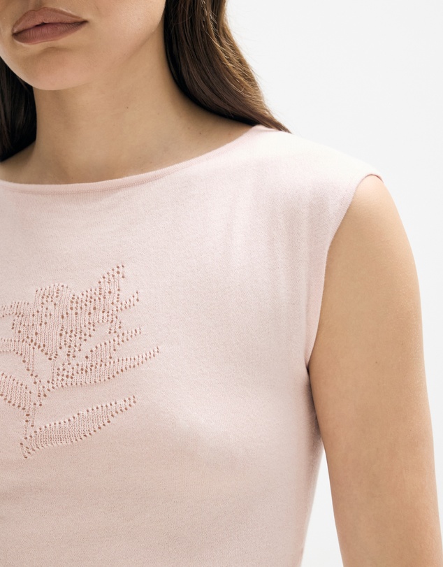 Minima Esenciales - Rhea Organic Cotton Pointelle Knit Tank