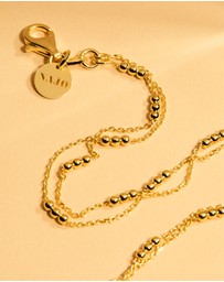 Najo - Halcyon Yellow Gold Bracelet (18.5cm+ext)