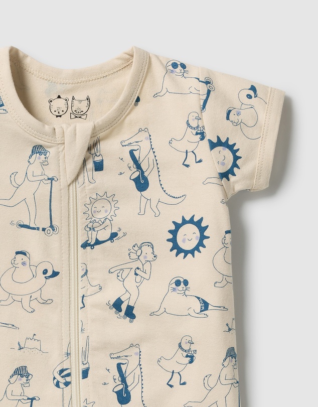 Wilson & Frenchy - Organic Boyleg Zipsuit - Babies