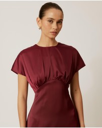 Tussah - Reena Satin Midi Dress