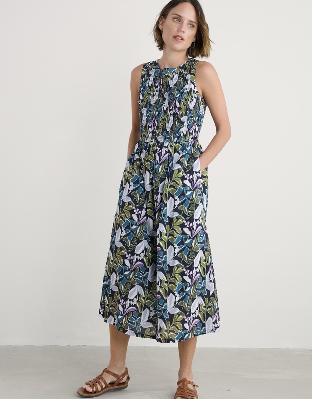 Seasalt - Seasalt Cornwall Navy Sleeveless Meadowsweet Dress